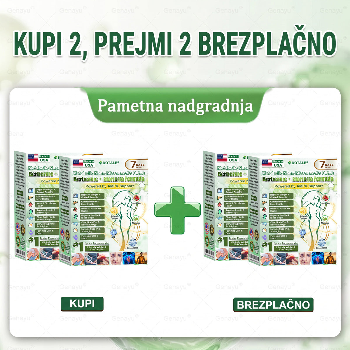 🎉 Čestitamo! Ob vašem trenutnem naročilu lahko zdaj izkoristite posebno ponudbo in dodate ta izdelek z 50 % popustom. ✨